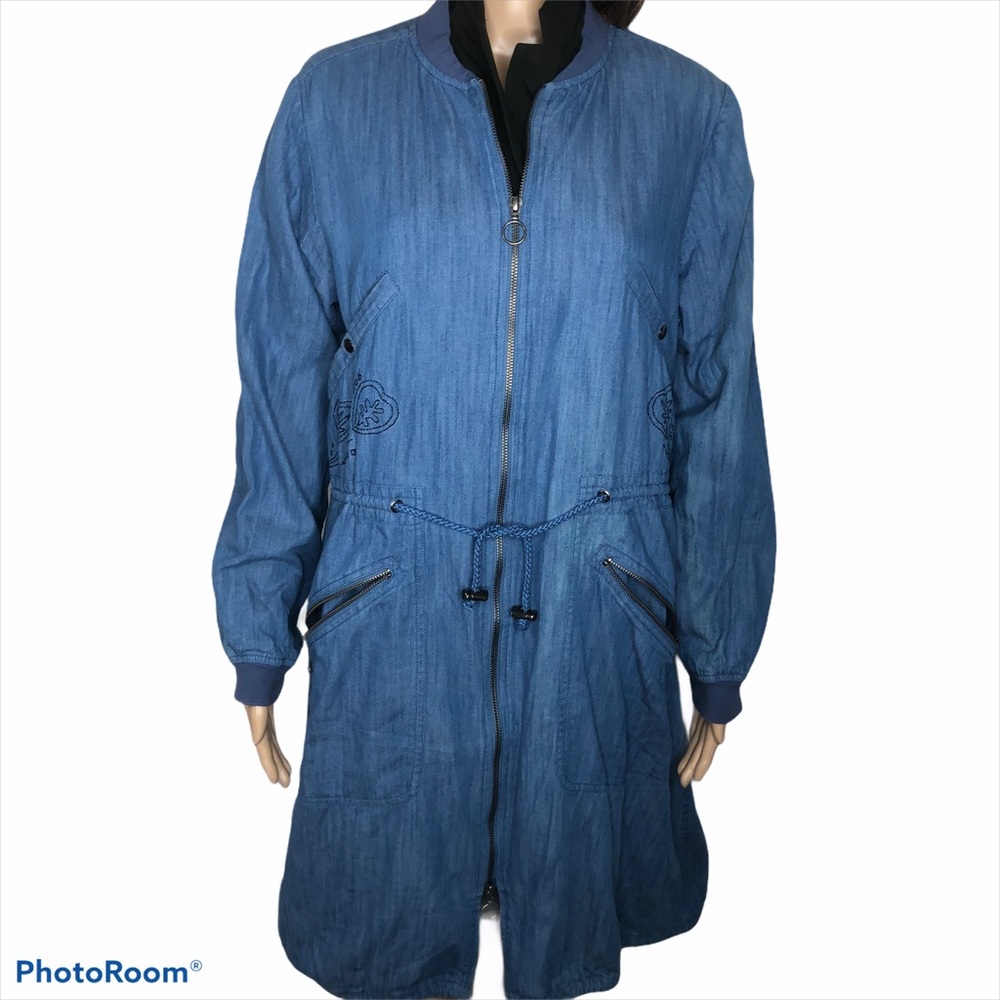 Light denim coat jacket by Gudrun Sjoden size M